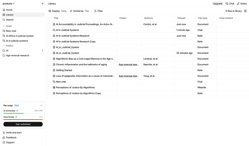 Anara screen example