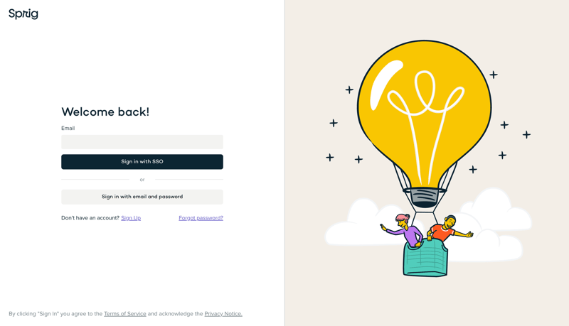 Sprig
			        ux ui design