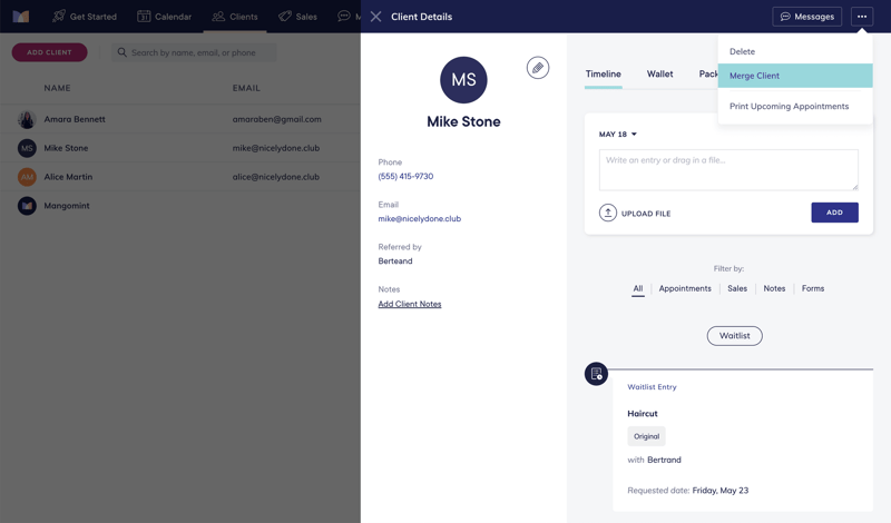 Mangomint screen example