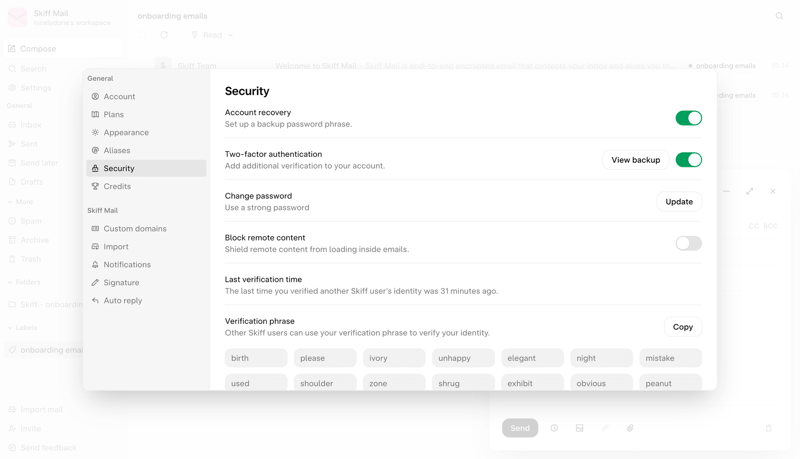 Skiff
			         ux ui design