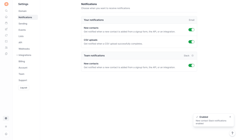Loops screen example