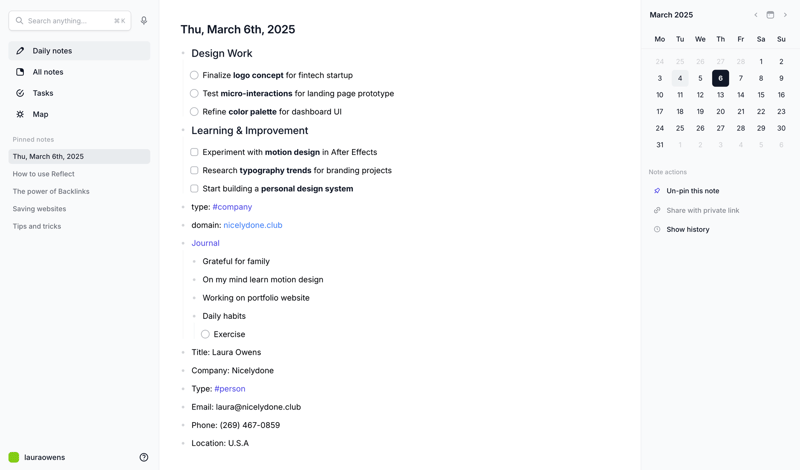 Reflect
			   ux ui design