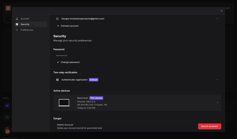 Dash0 screen example