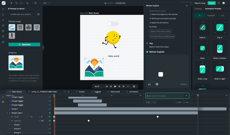 Lottie
			             ux ui design