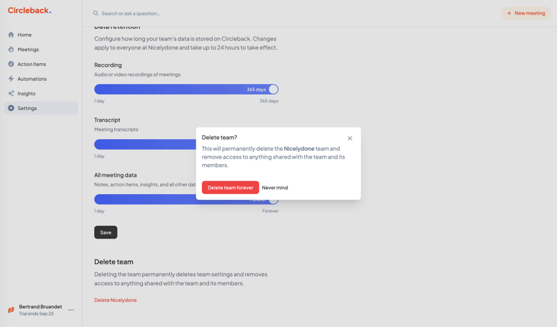 Circleback
			 ux ui design