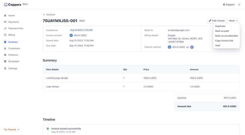 Copperx
			       ux ui design