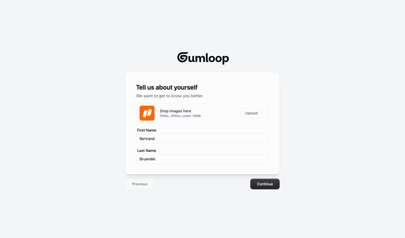 Gumloop screen example
