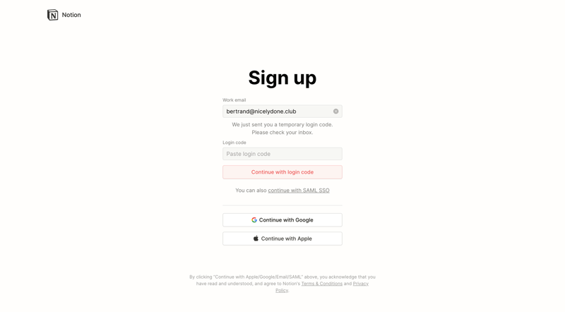 Notion
			        ux ui design