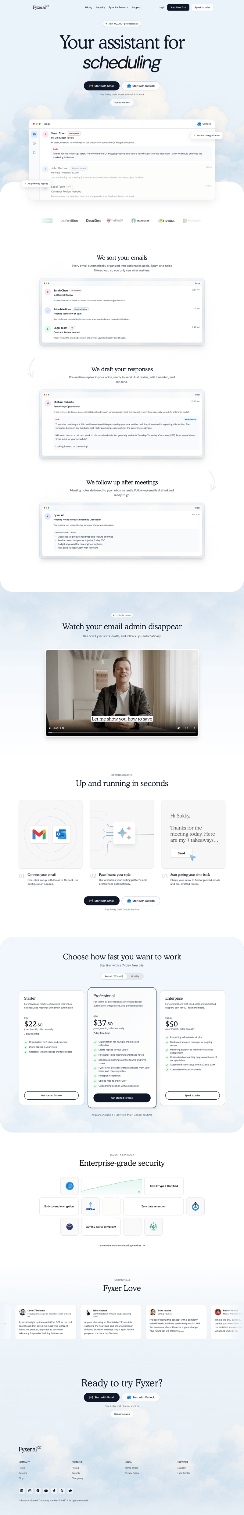 Fyxer screen example