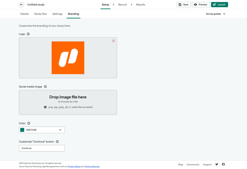 Optimal screen example