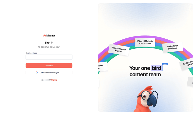 Macaw
			              ux ui design