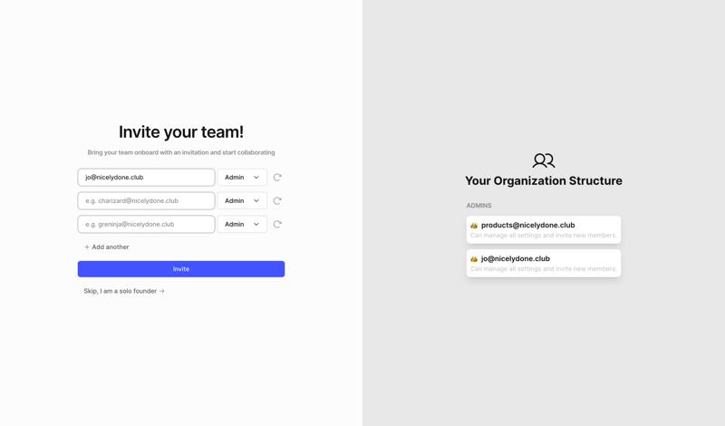 FeatureOS screen example