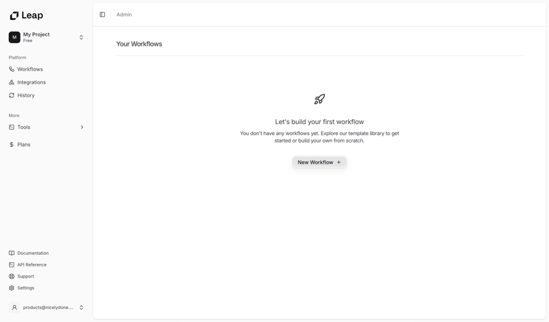 Leap
			     ux ui design