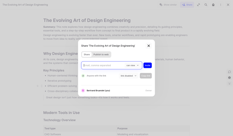 Fabric screen example