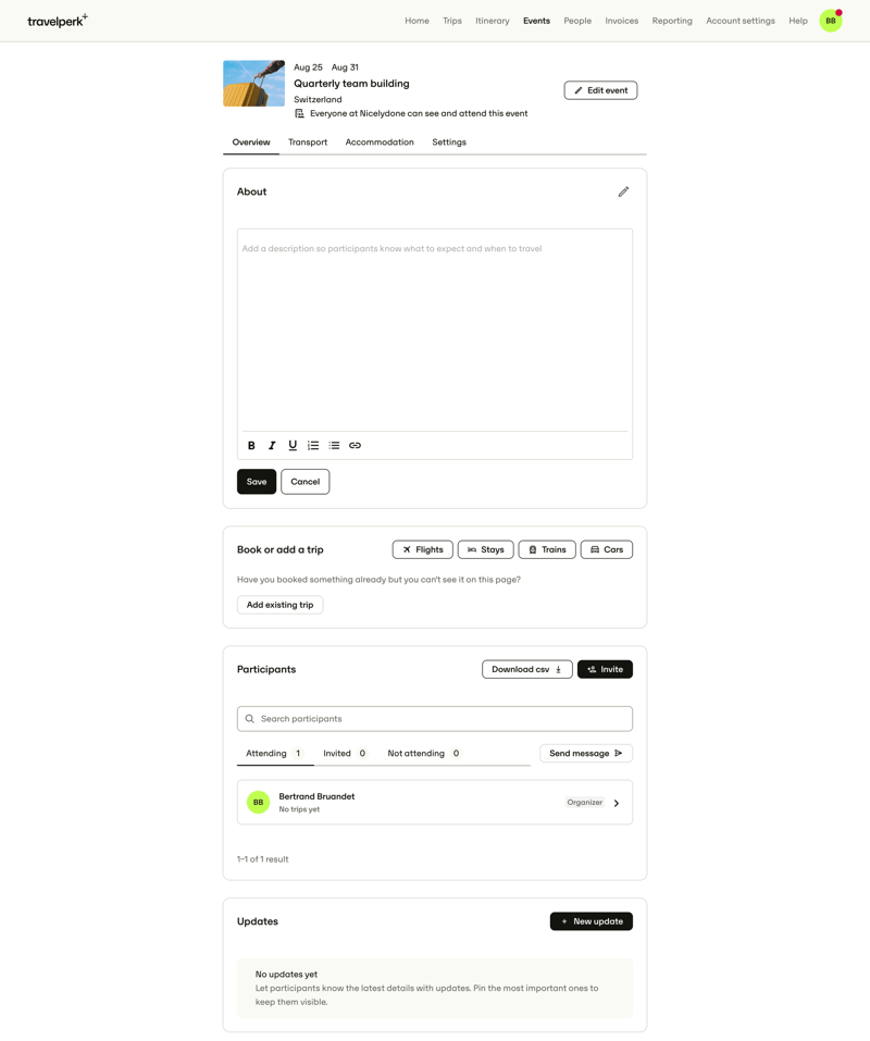 Travelperk screen example