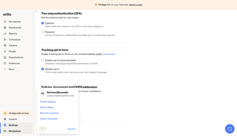 Ortto
			              ux ui design