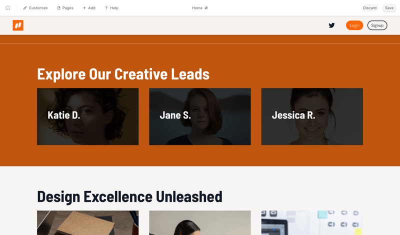 Durable screen example