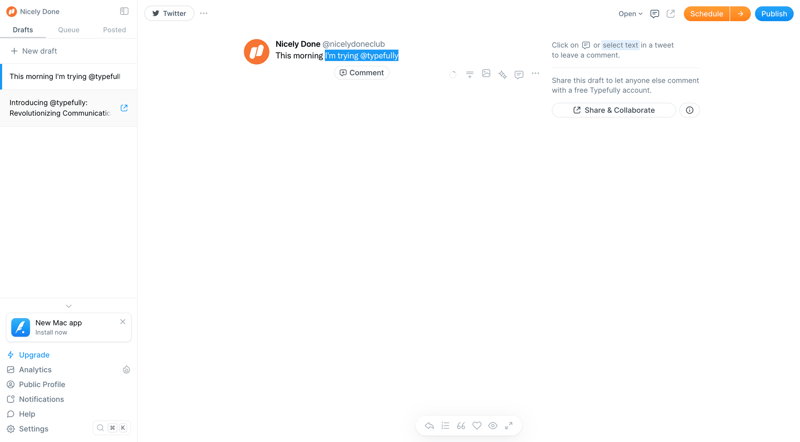 Typefully
			        ux ui design