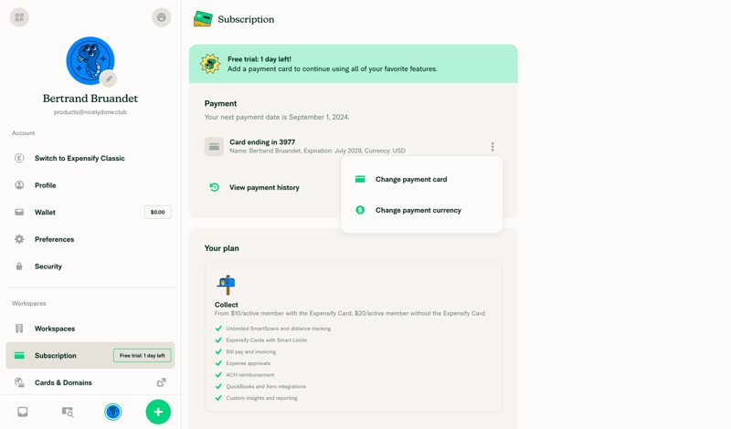 Expensify
			             ux ui design