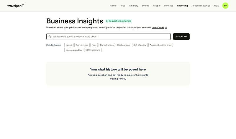 Travelperk screen example