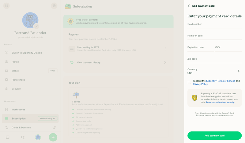 Expensify
			              ux ui design