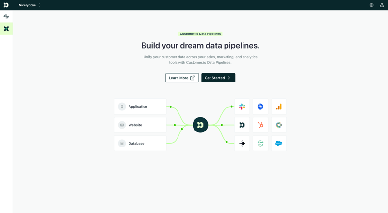 Customer.io
			     ux ui design