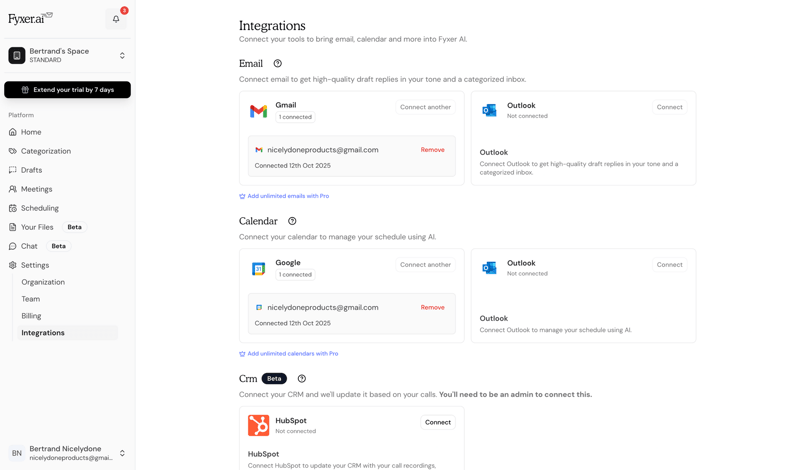 Fyxer screen example
