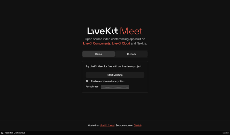 Livekit screen example