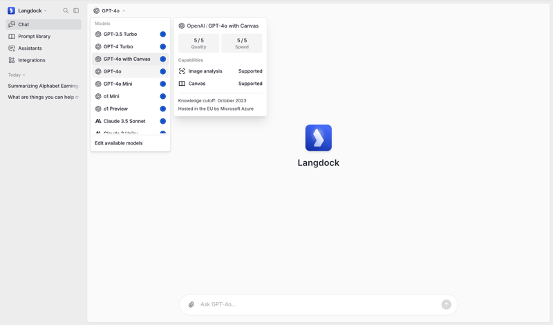 Langdock
			   ux ui design