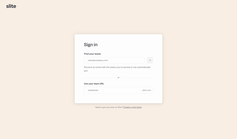 Slite
			     ux ui design