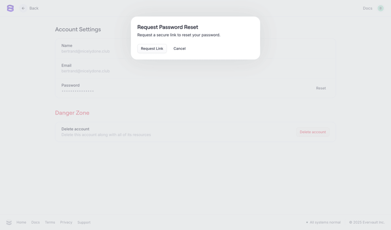 Evervault
			           ux ui design