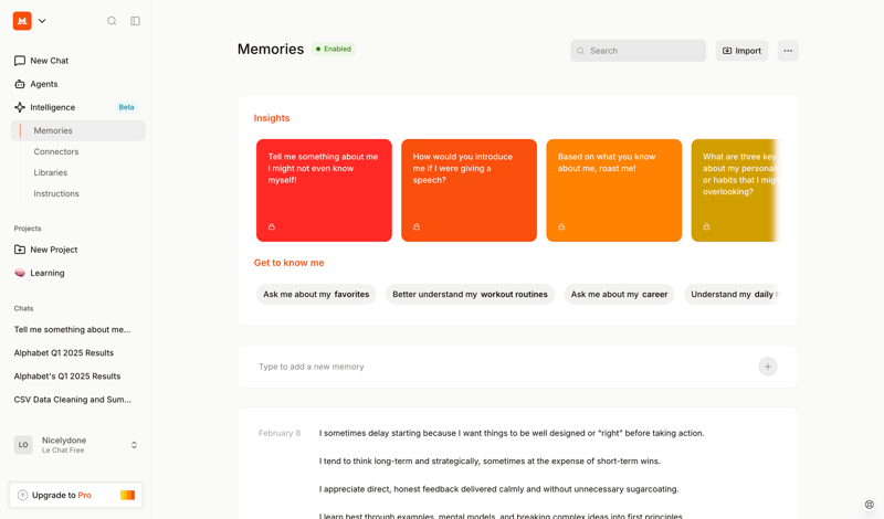 Mistral screen example