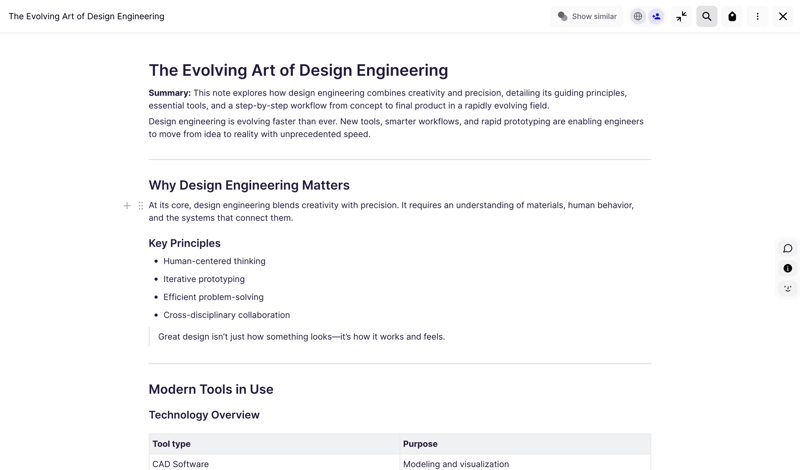 Fabric screen example