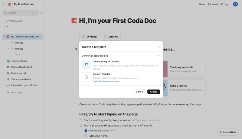 Coda
			       ux ui design