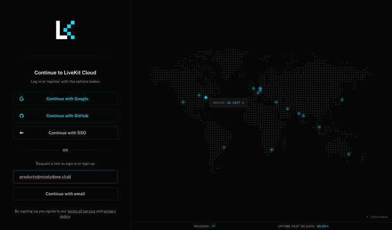 Livekit screen example