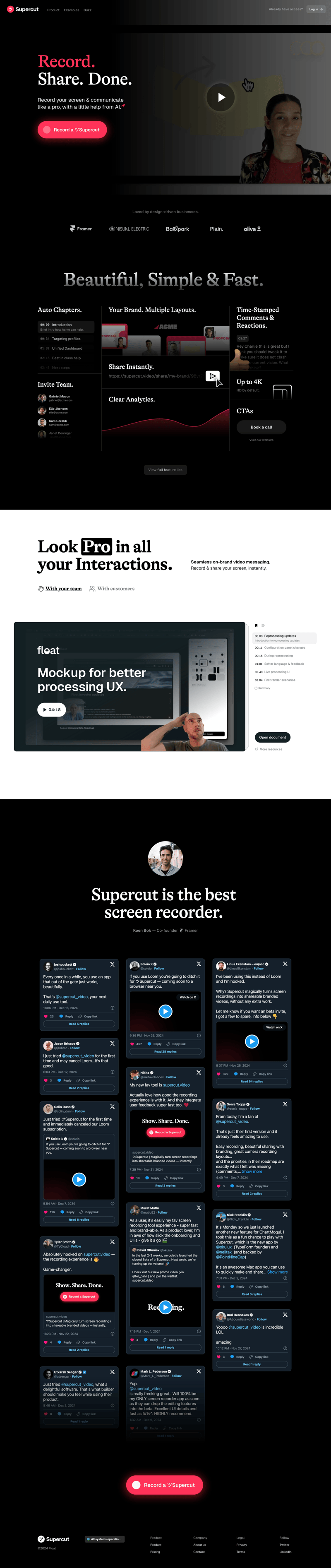 Supercut
page example