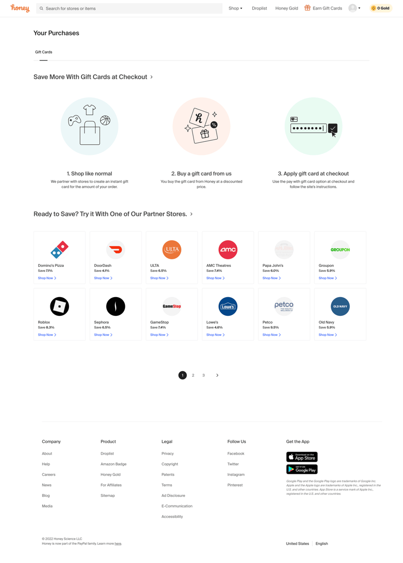 Honey
			      ux ui design