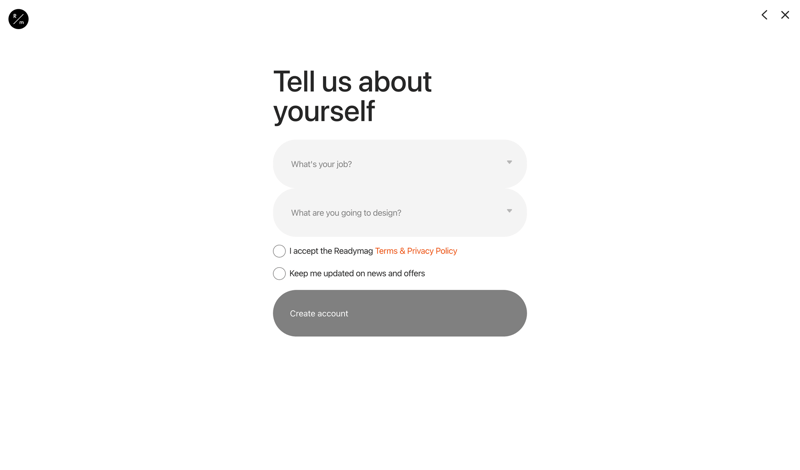 Readymag
			         ux ui design
