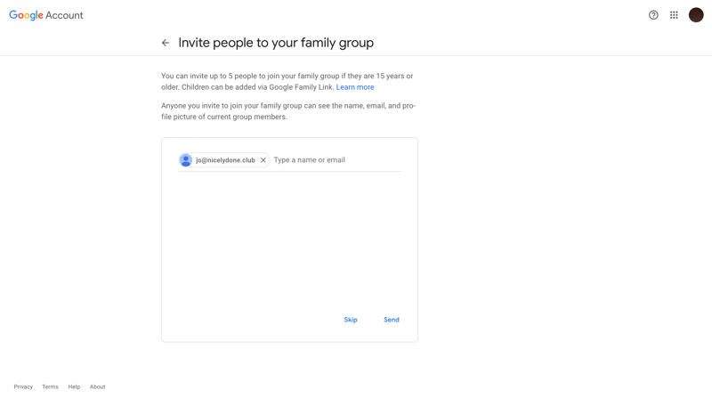 Google Account
			 ux ui design