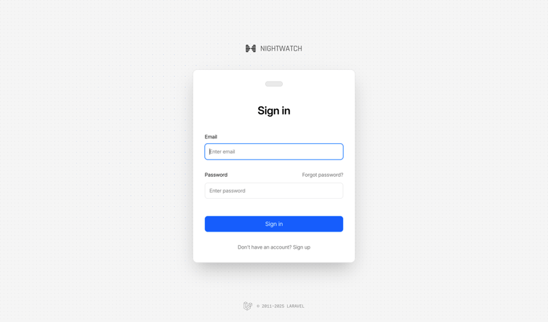Nightwatch screen example