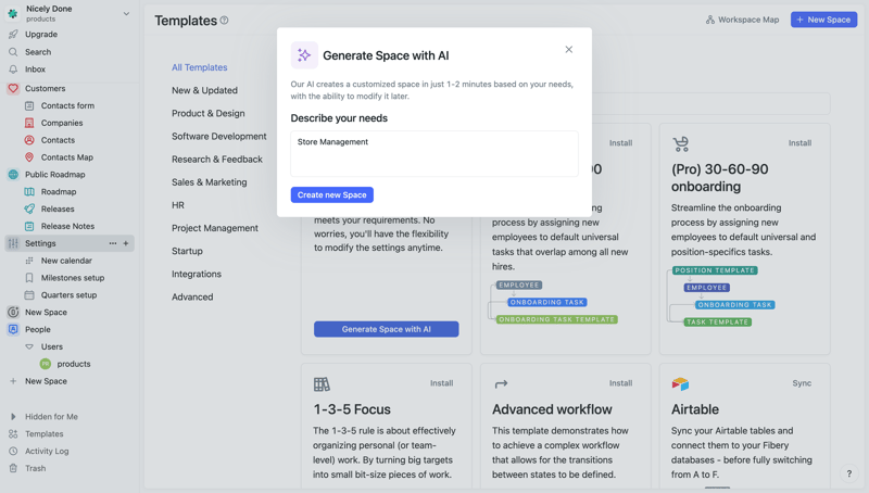 Fibery
			         ux ui design