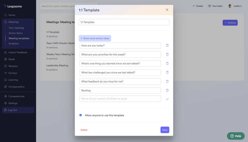 Leapsome
			         ux ui design