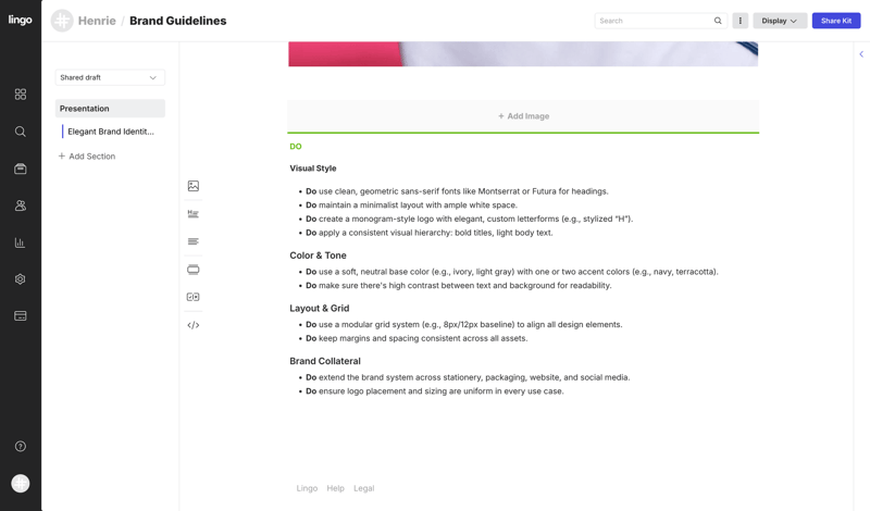 Lingo
			      ux ui design