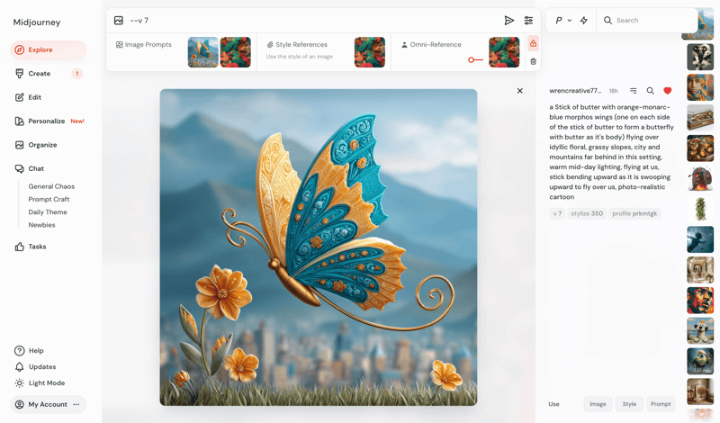 Midjourney
			             ux ui design