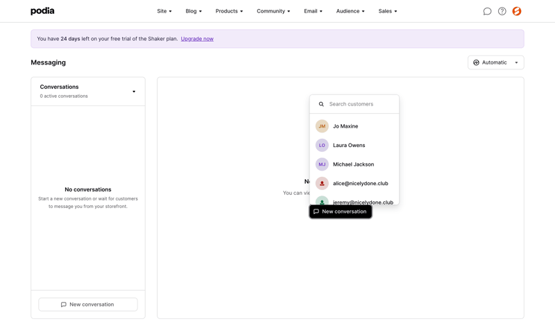 Podia
			         ux ui design