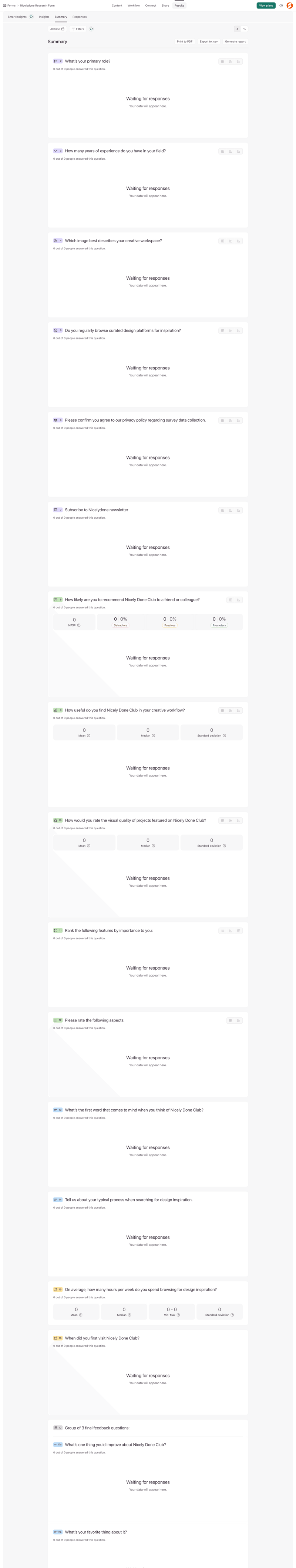 Typeform screen example