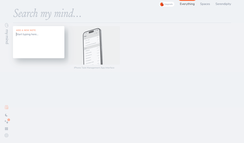 Mymind
			     ux ui design