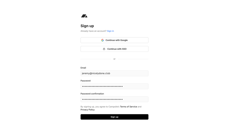 Campsite
			        ux ui design