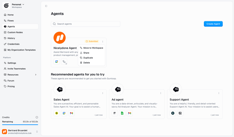 Gumloop screen example