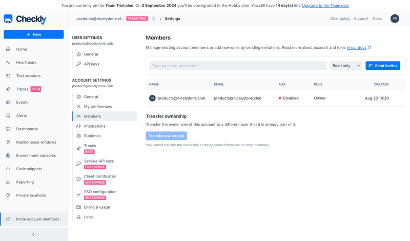 Checkly
			             ux ui design